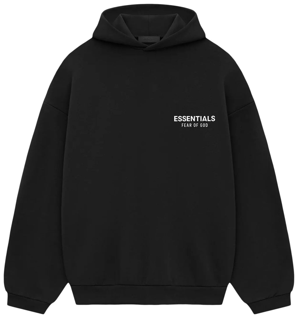 Fear of God Essentials FW24 Fleece Black Hoodie