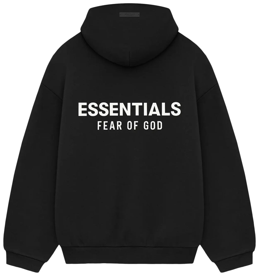 Fear of God Essentials FW24 Fleece Black Hoodie
