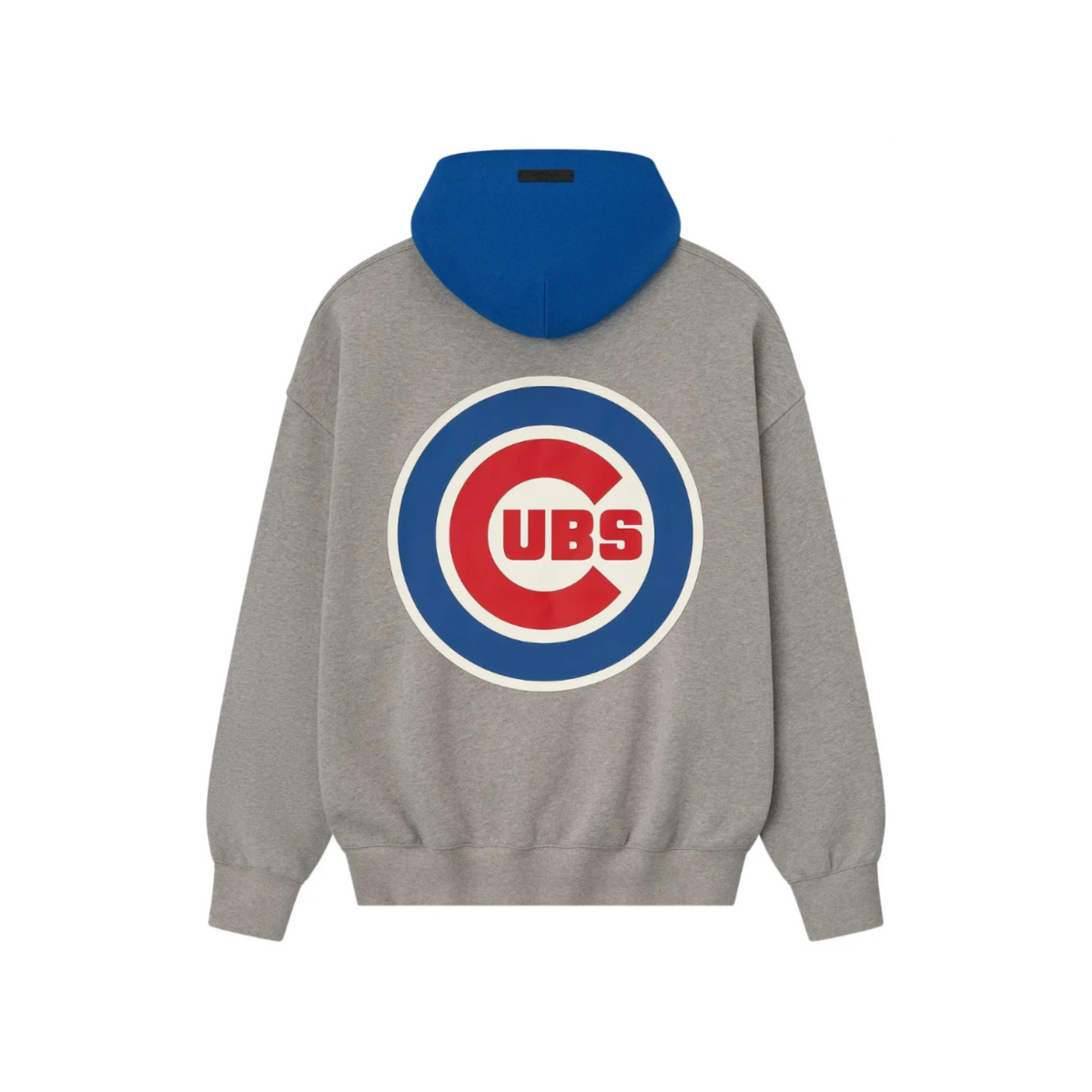 Fear of God Essentials FW25 Cubs Sport Hoodie Concrete Heather/Blue