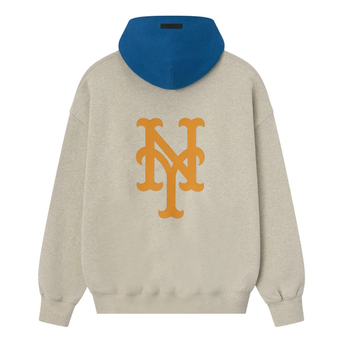 Fear of God Essentials FW25 MLB Mets Sport Hoodie Heather Stone/Blue Sapphire