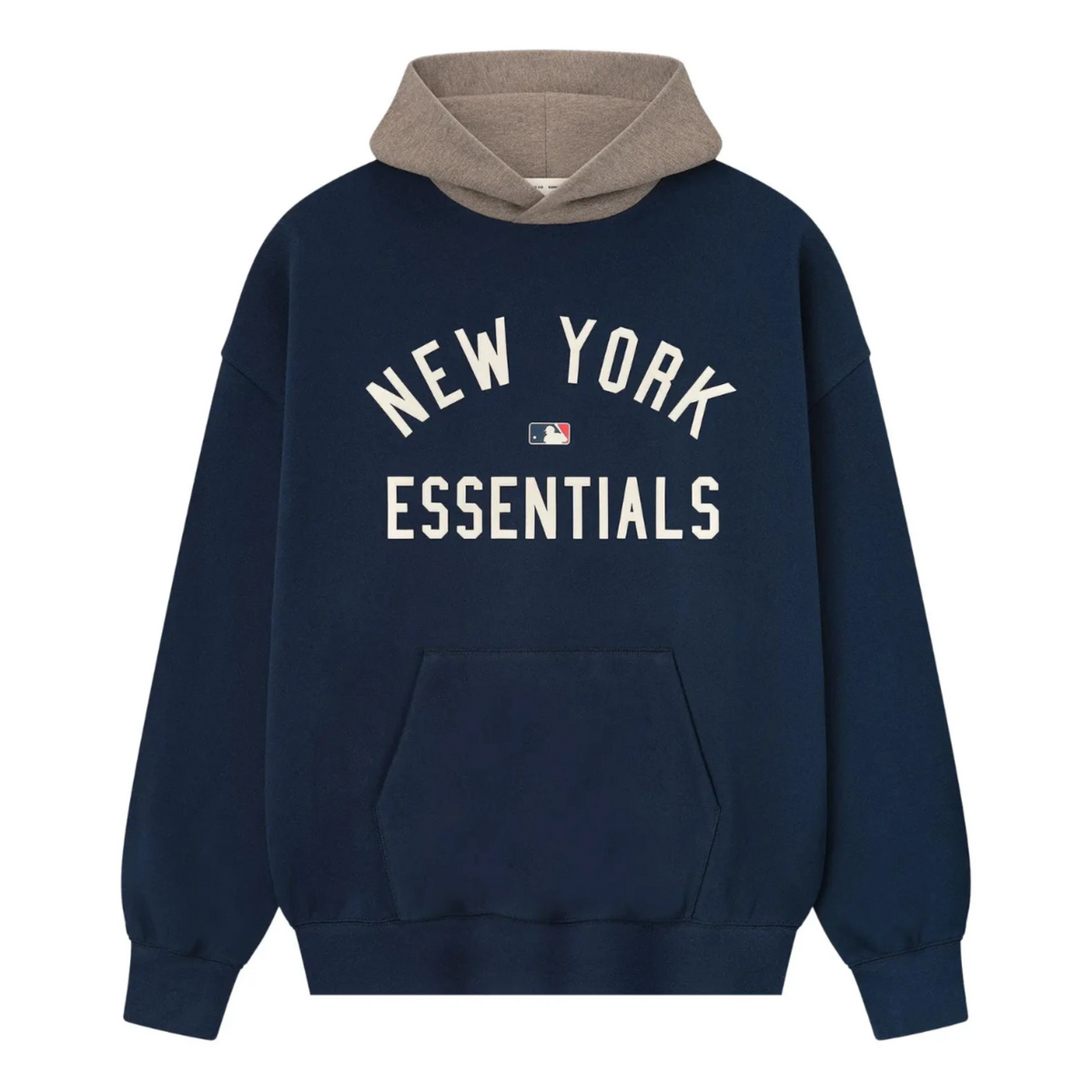 Fear of God Essentials FW25 x MLB Yankees Sport Hoodie Midnight Navy/Homestead Heather