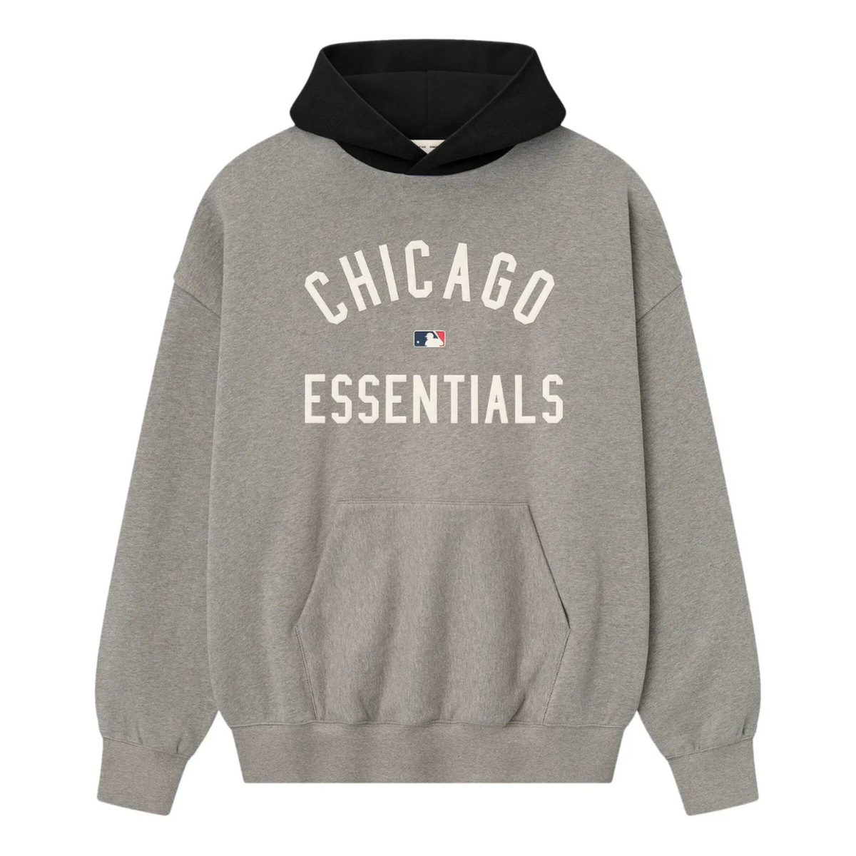 Fear of God Essentials FW25 White Sox Sport Hoodie Concrete Heather/Black