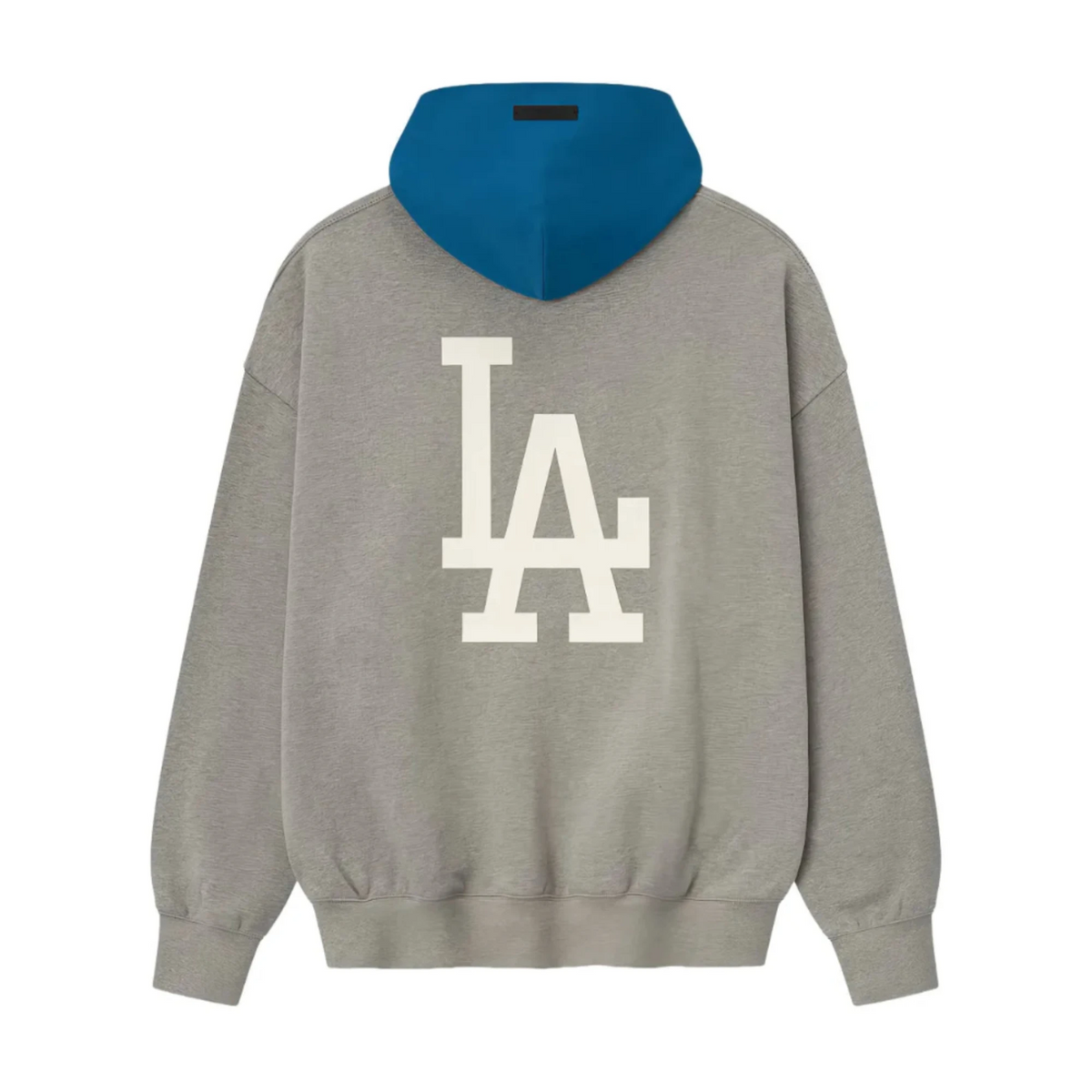 Fear of God Essentials FW25 Dodgers Sport Hoodie Concrete Heather/Blue Sapphire FW25