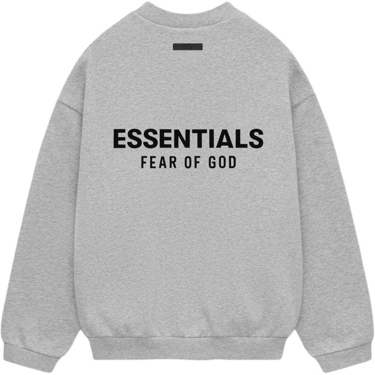 Fear of God Essentials FW24 Fleece Light Heather Grey Crewneck
