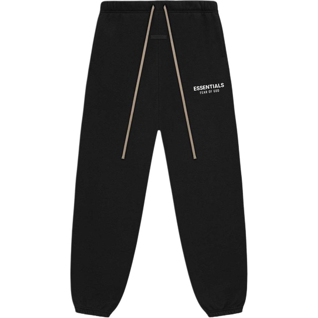 Fear of God Essentials FW24 Fleece Black Relaxed Sweatpants