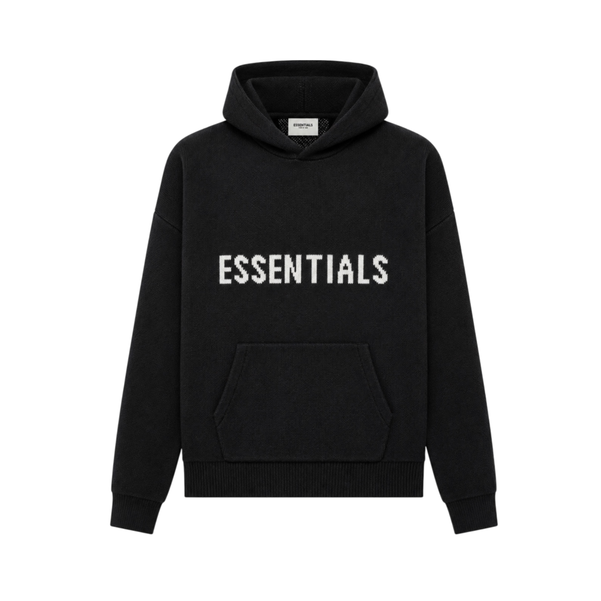 Fear of God Essentials SS21 Knit Hoodie Black