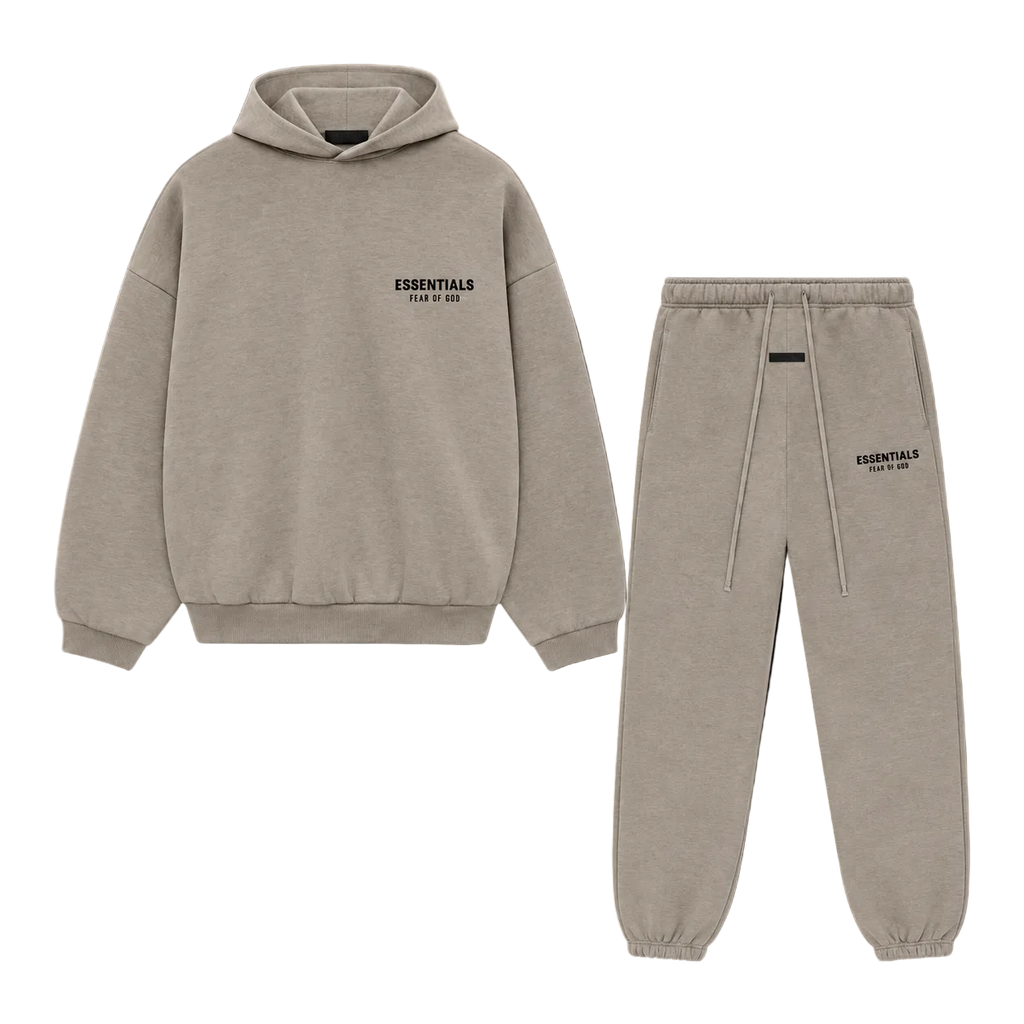 Fear of God Essentials FW24 Fleece Heather Grey Full Set