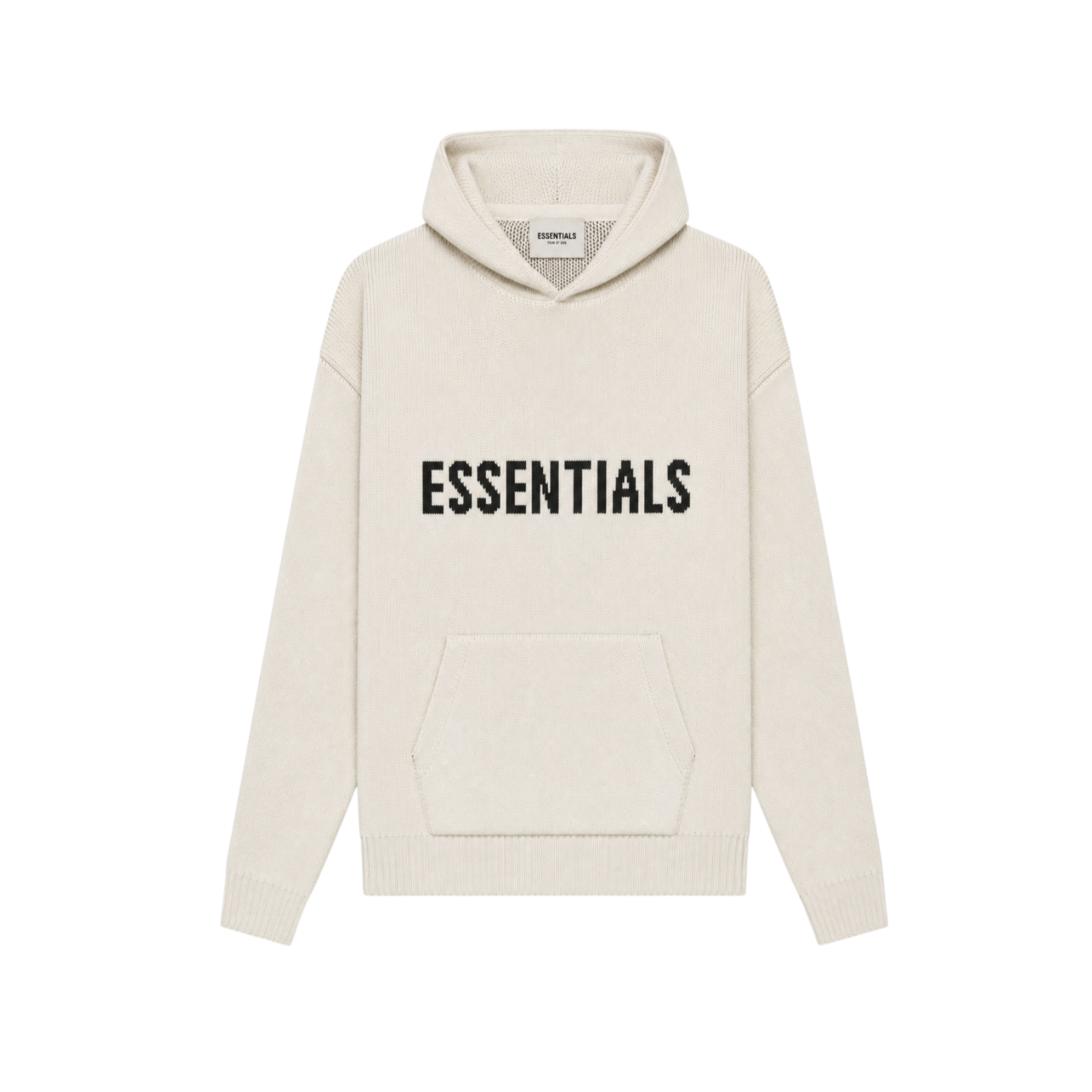Fear of God Essentials SS21 Knit Hoodie Buttercream