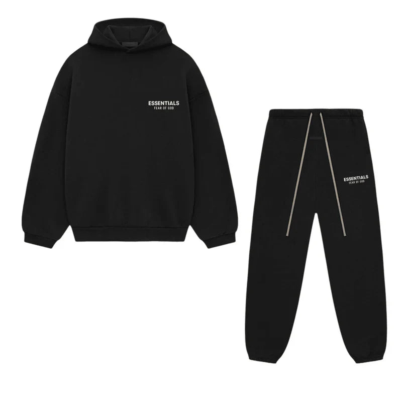 Fear of God Essentials FW24 Fleece Black Full Set