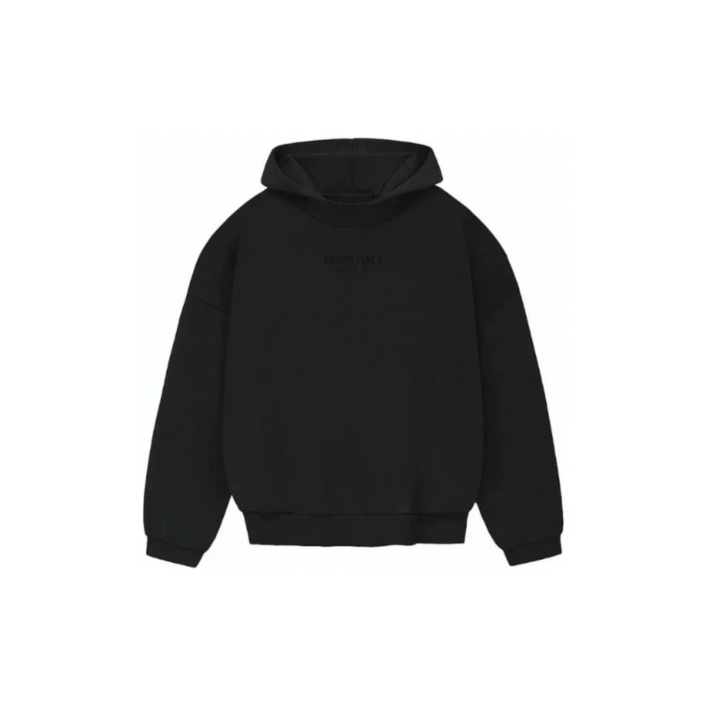 Fear of God Essentials FW23 Jet Black Hoodie