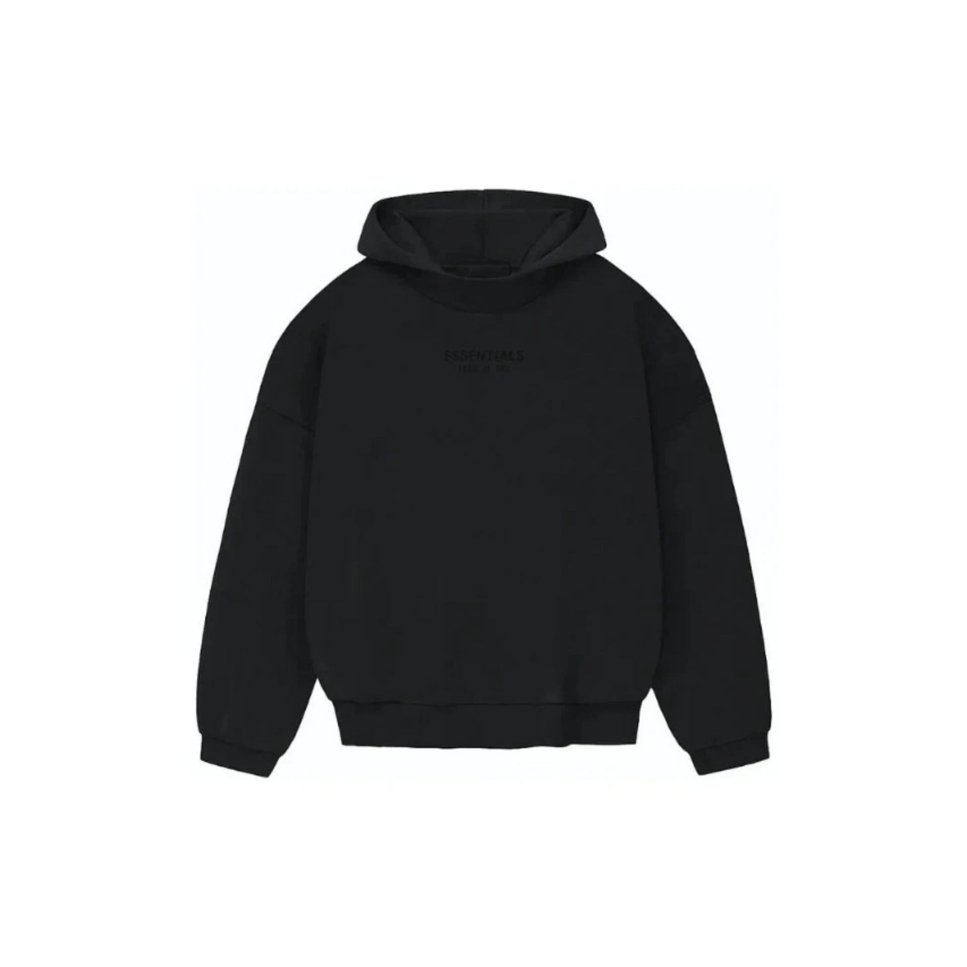 Fear of God Essentials FW23 Jet Black Hoodie
