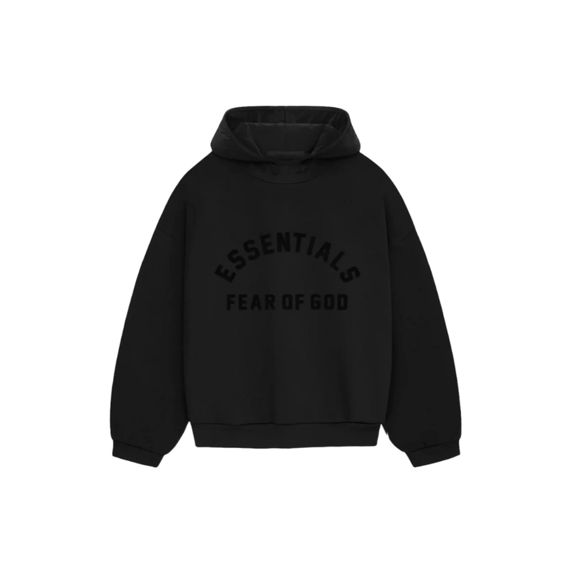 Fear of God Essentials SS23 Jet Black Hoodie
