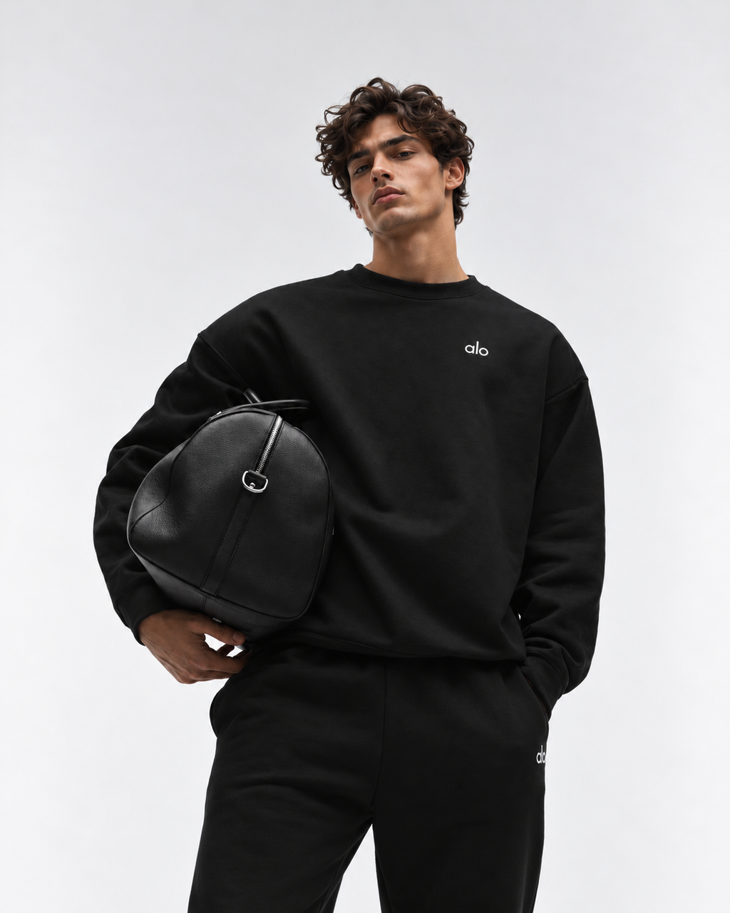 Alo Yoga Accolade Crew Neck Black