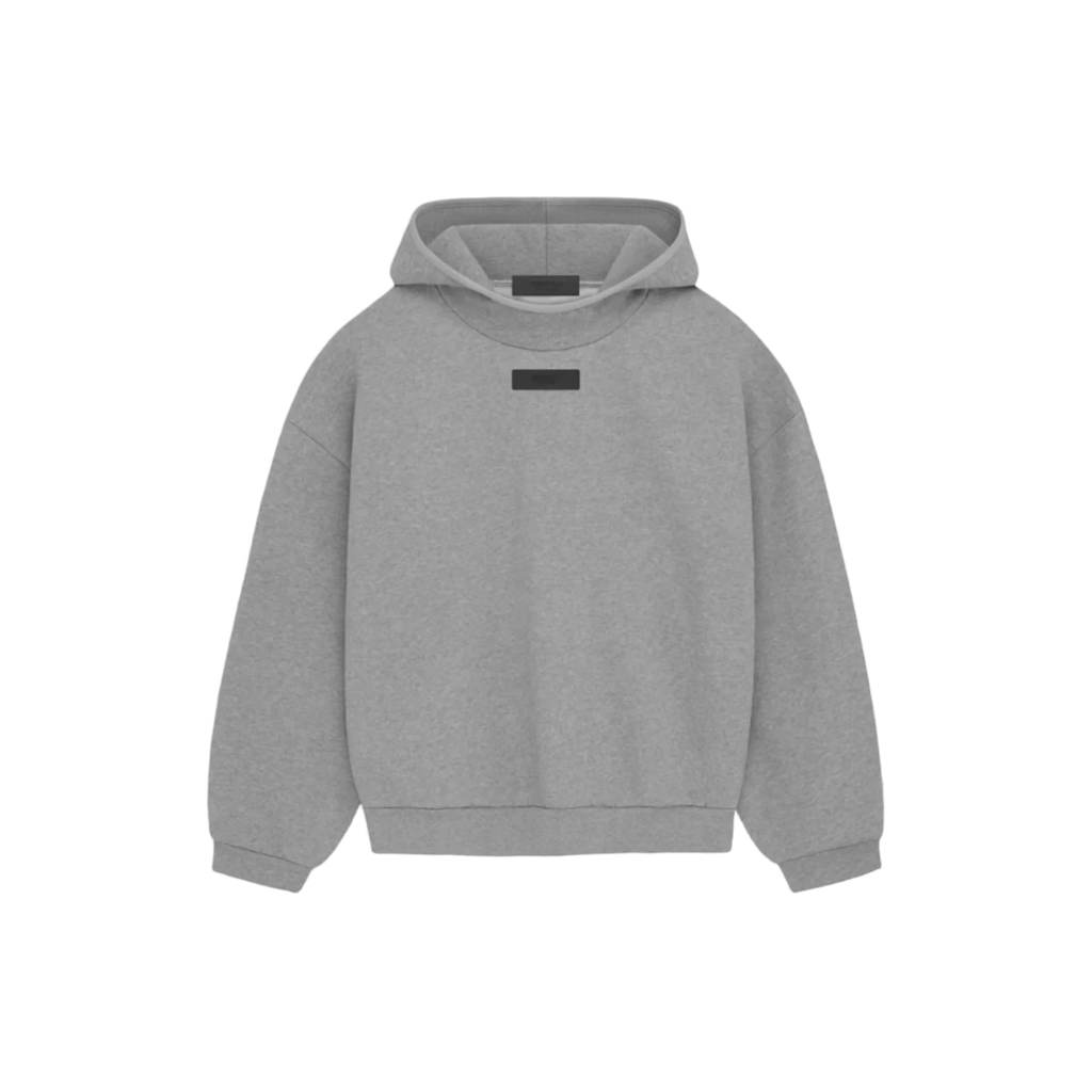Fear of God Essentials SS24 Dark Heather Oatmeal Pullover Hoodie