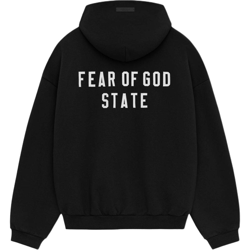 Fear of God Essentials FW24 Heavy Fleece Fullzip Hoodie Black