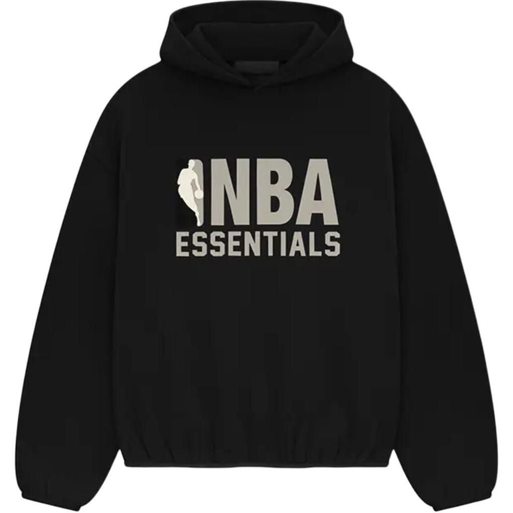 Fear of God Essentials SS25 NBA Black Grey Hoodie