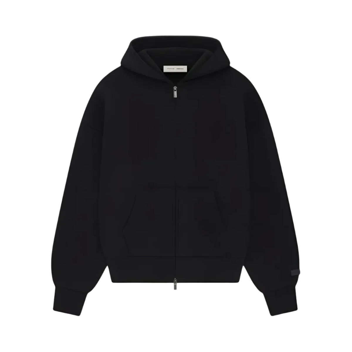 Fear of God Essentials SS25 Classic Full-Zip Hoodie Jet Black