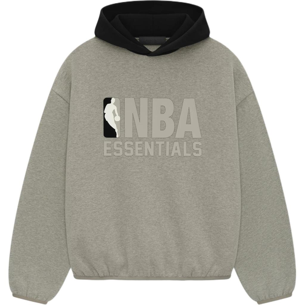Fear of God Essentials SS25 NBA Warm Heather/Black Hoodie