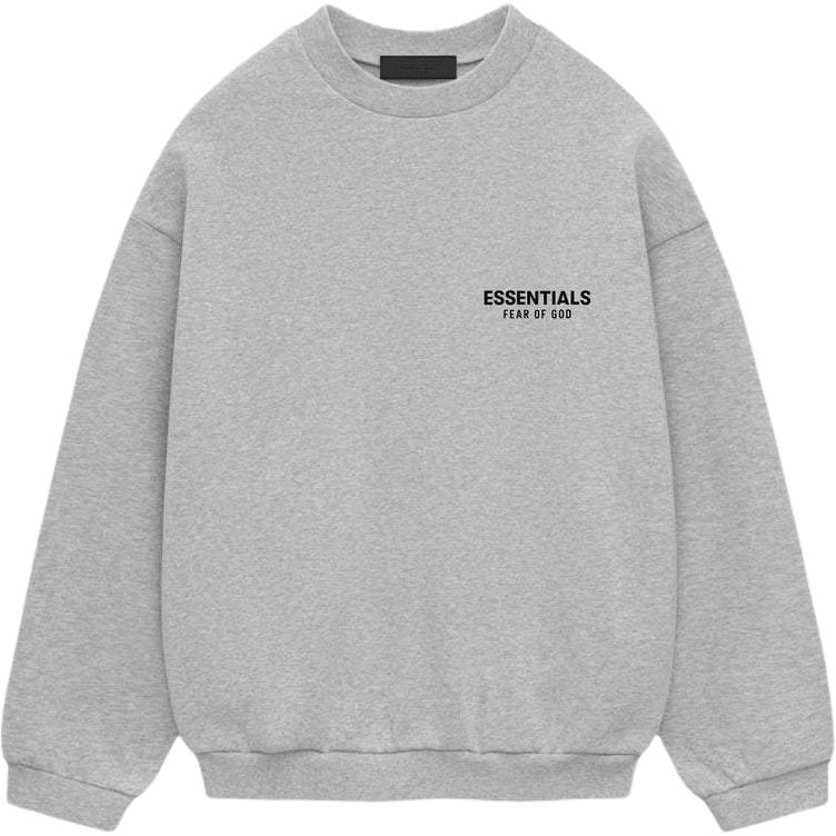 Fear of God Essentials FW24 Fleece Light Heather Grey Crewneck