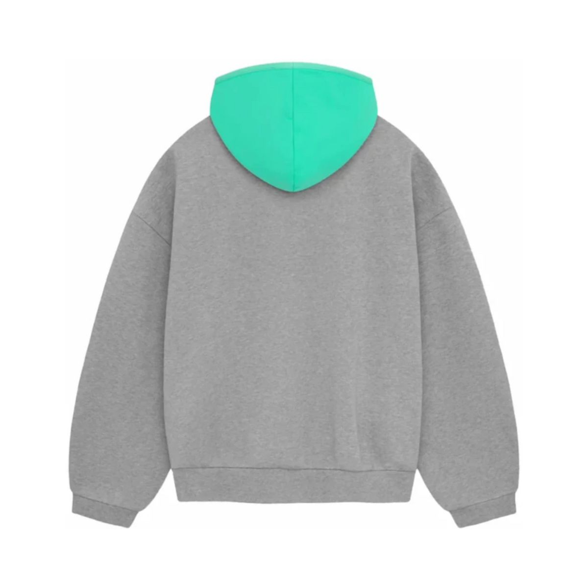 Fear of God Essentials SS24 Nylon Fleece Hoodie Dark Heather/Mint Leaf