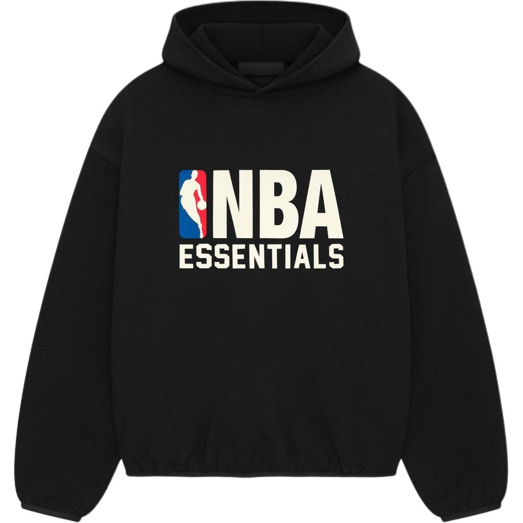 Fear of God Essentials FW24 NBA Black White Hoodie