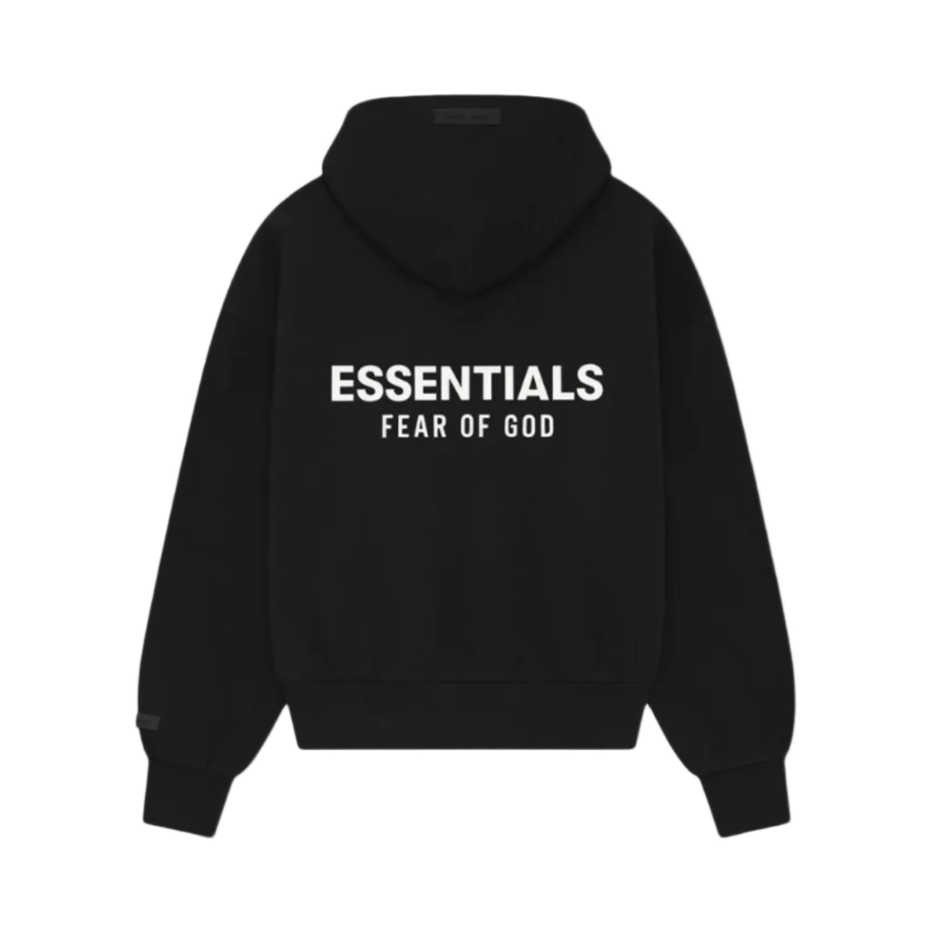 Fear of God Essentials SS25 Classic Full-Zip Hoodie Jet Black
