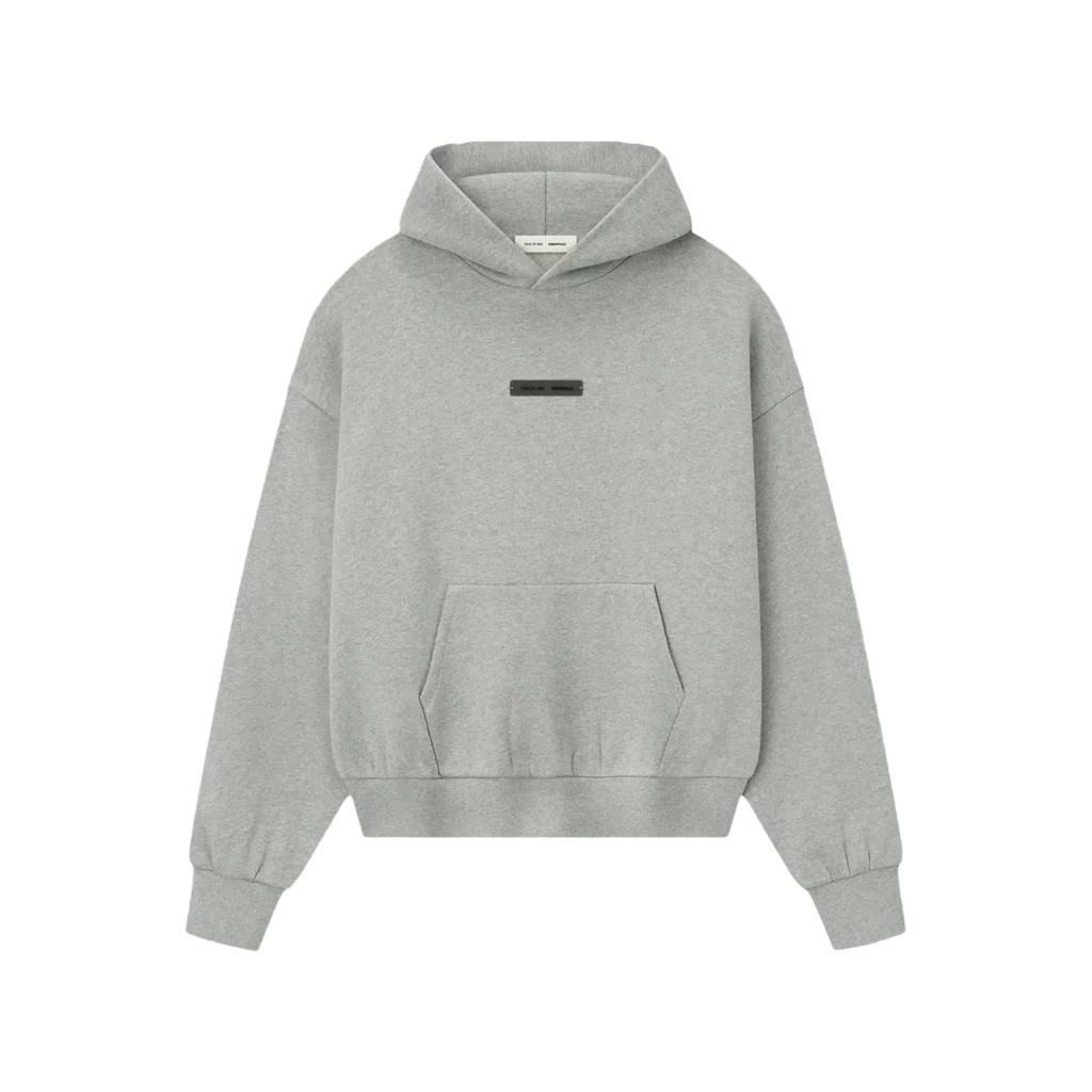 Fear of God Essentials FW25 Classic Fleece Concrete Heather Hoodie