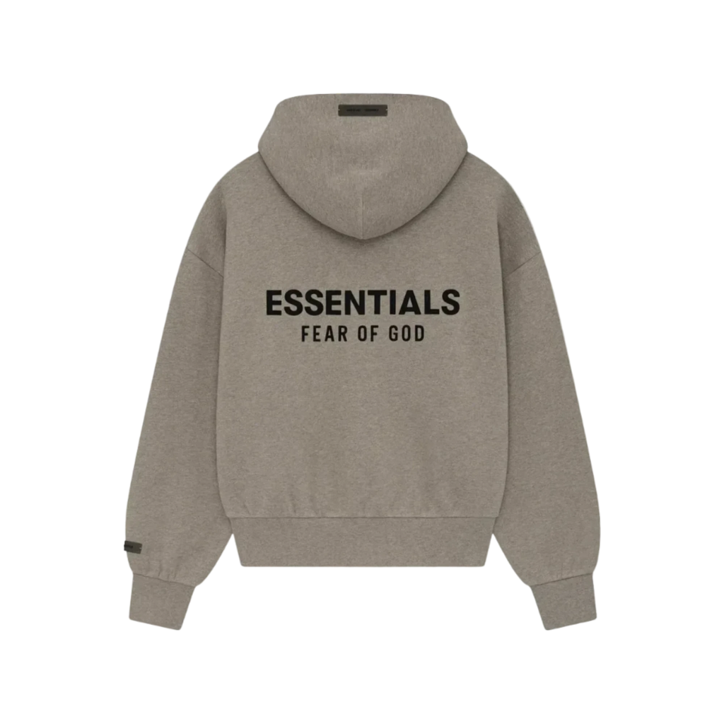 Fear of God Essentials SS25 Classic Full Zip-Up Hoodie Homestead Heather