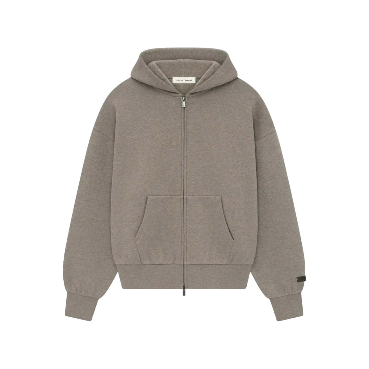 Fear of God Essentials SS25 Classic Full Zip-Up Hoodie Homestead Heather